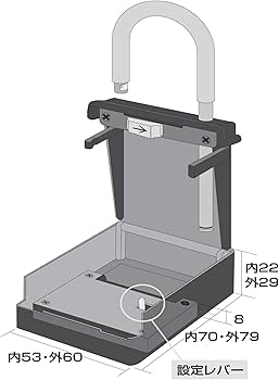 Amazon.co.jp: 和気産業(Waki Sangyo) 携帯式保安ボックス錠 SPARE KEY